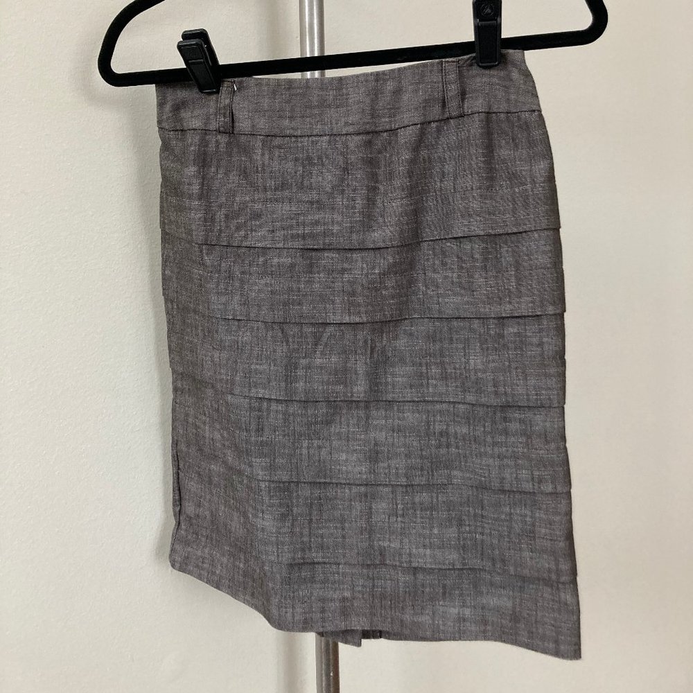Grey Pencil Skirt